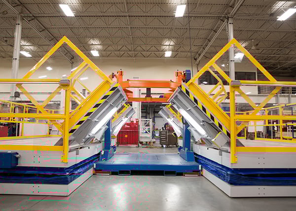 Custom Aerospace Material Handling Automation Engine Lift