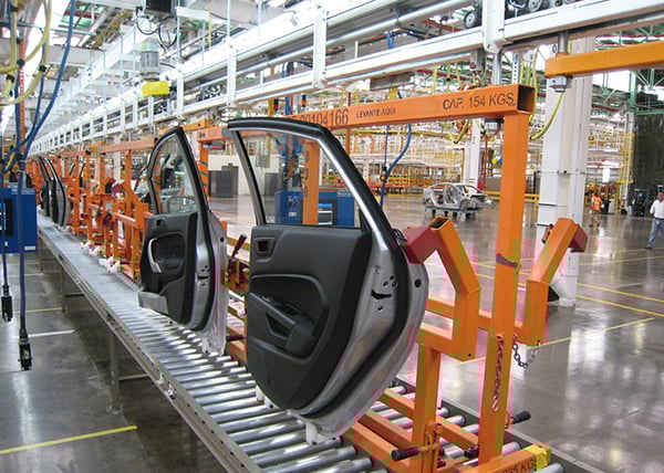 Automotive Manufacturing Material Handling Intellitrak Overhead Conveyor